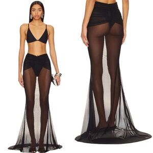 Shani Shemer Christine Mesh Maxi Skirt